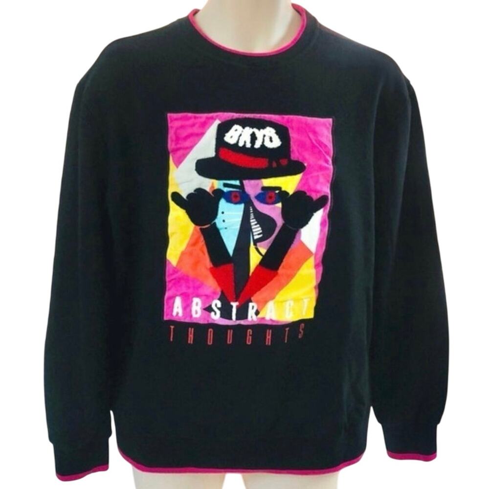 BKYS Black Keys Urban Streetwear Picasso Inspired Sweatshirt, Unisex Size Large